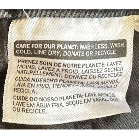 Levi's 502 Mens Jeans Premium Big E Denim Tapered Stretch Black Size 30x30 - Picture 14 of 16